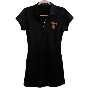 Nike Golf Womens Small Tennis Dress Black Polo USC Trojans Pockets Mini Stretch